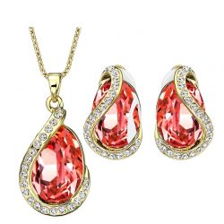 Jewelry Sets Necklaces Clip Earrings  MADE WITH SWAROVSKI ELEMENTS Crystal 