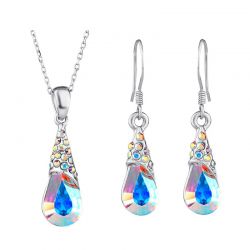 Fashion Austrian Crystal Rhinestone Jewelry  Sets Necklaces Pendants & Earrings 