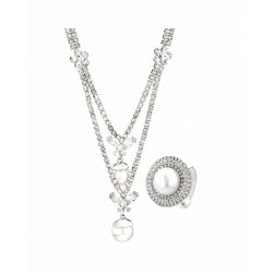  Simulated Pearl Multi Layer Fashion  Jewelry Sets 