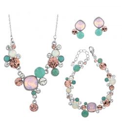  MADE WITH SWAROVSKI ELEMENTS Crystals  African Beads Wedding Jewelry Sets For Women