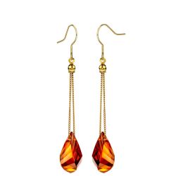 MADE WITH SWAROVSKI ELEMENTS Crystal Long Chain Dangle Earrings